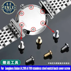 For Longines Garland watch accessories back cover screws L4.209.4 L4.709 quartz stainless steel bottom cover screws mechanical