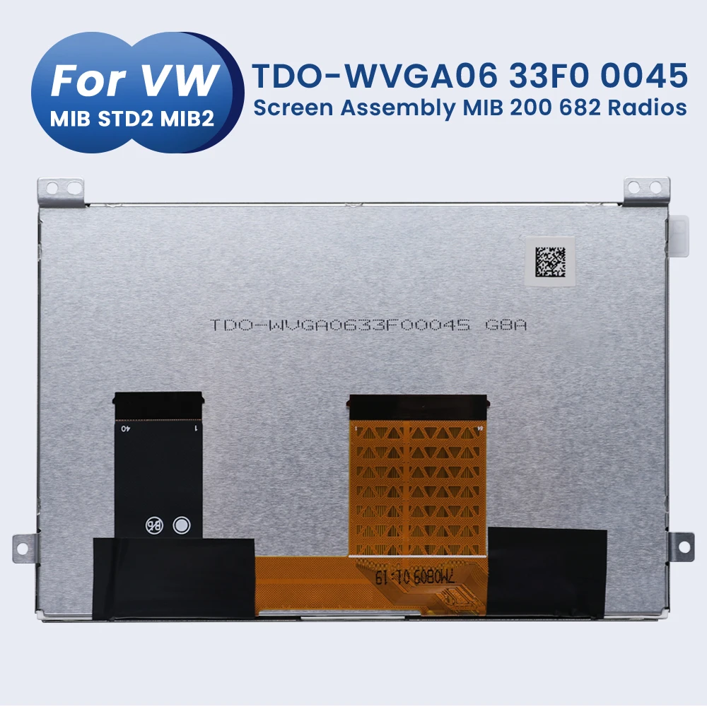 OEM TDO-WVGA0633F00045 pantalla LCD de 6,5 pulgadas para VW MIB STD2 Discover 200 682 684 680 montaje de pantalla de Radio de navegación para coche