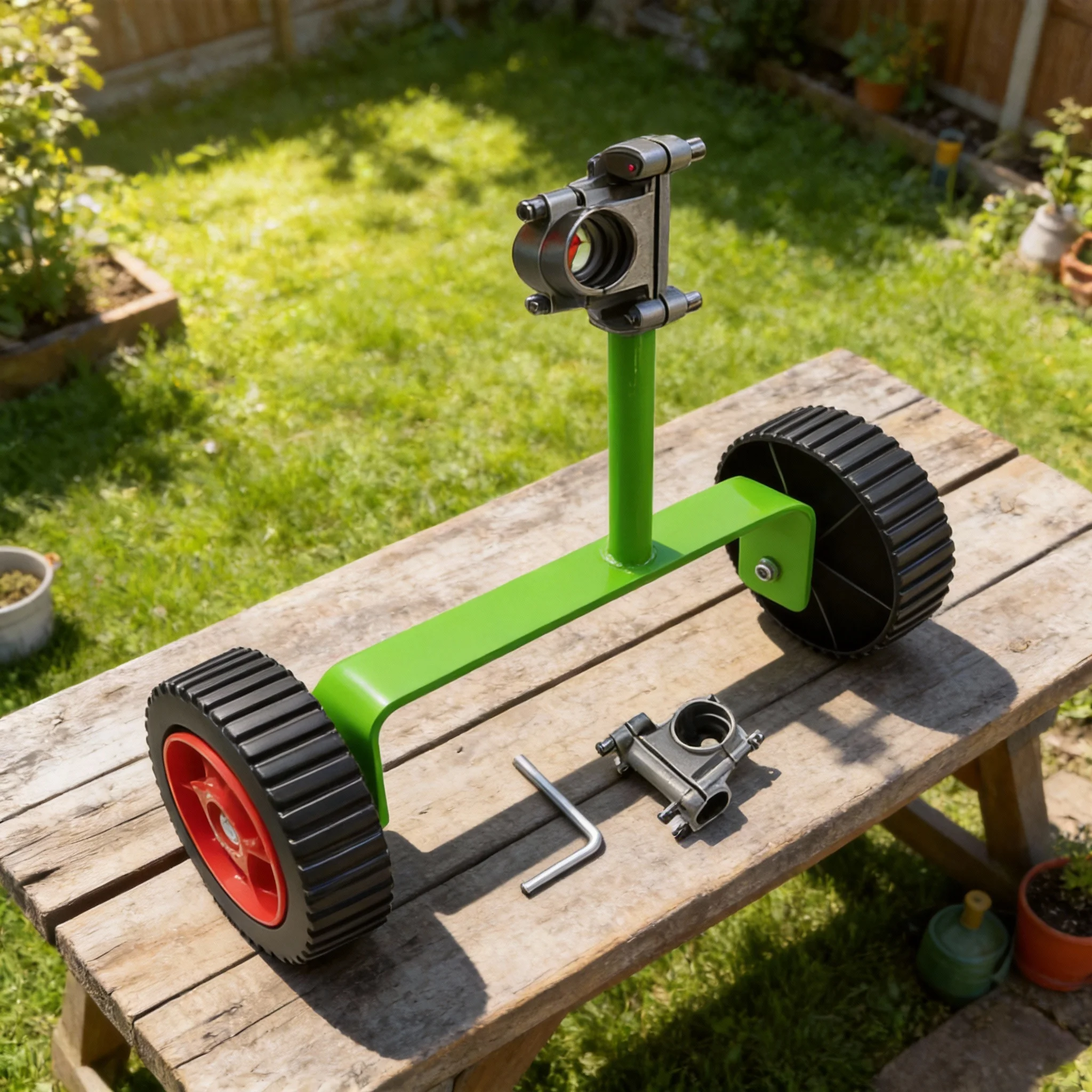 Adjustable Support Wheels Auxiliary Wheels 26/28mm Walk Behind String Trimmer Adjustable  Lawn Mower Support Wheel