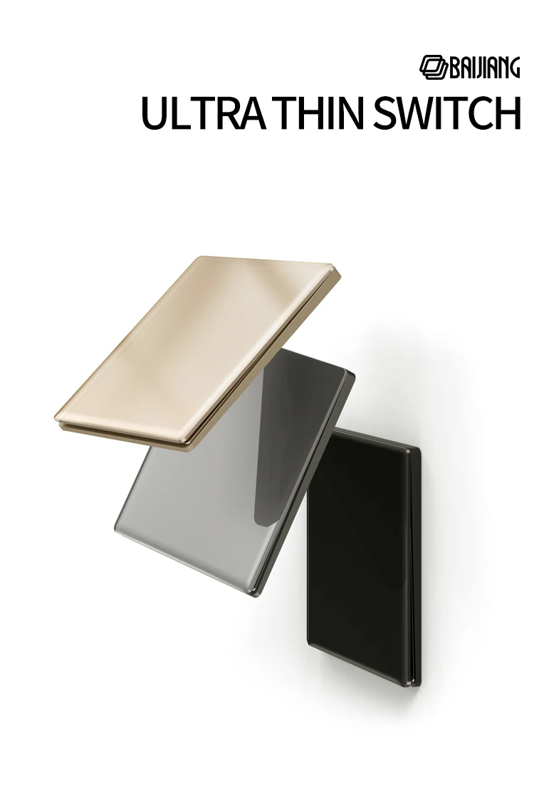 Toma de corriente multipunto con Panel de vidrio gris, interruptor de pared eléctrico con 2 puertos USB y luces indicadoras para el hogar, 5 uds.