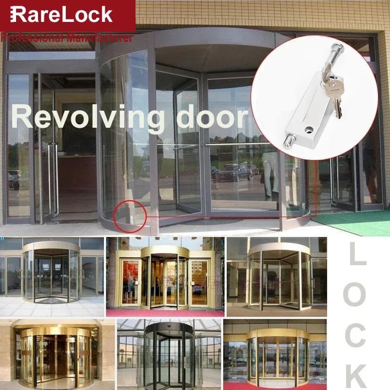 Latch Sliding Revolving Door Lock Deadbolt for Bedroom Hotel Office Home Security Public Room Hardware Rarelock MMS448 G1