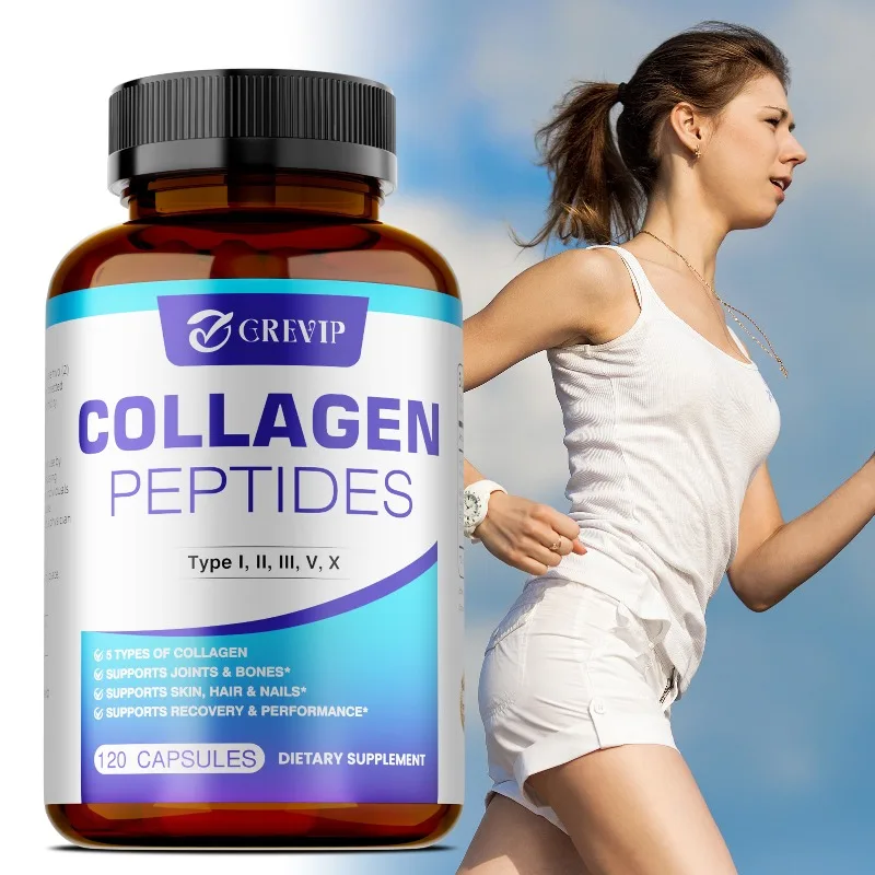

Collagen Peptides Capsules - Promotes Skin, Joint and Overall Health, Antioxidant, Supports Cellular Energy, Non-GMO