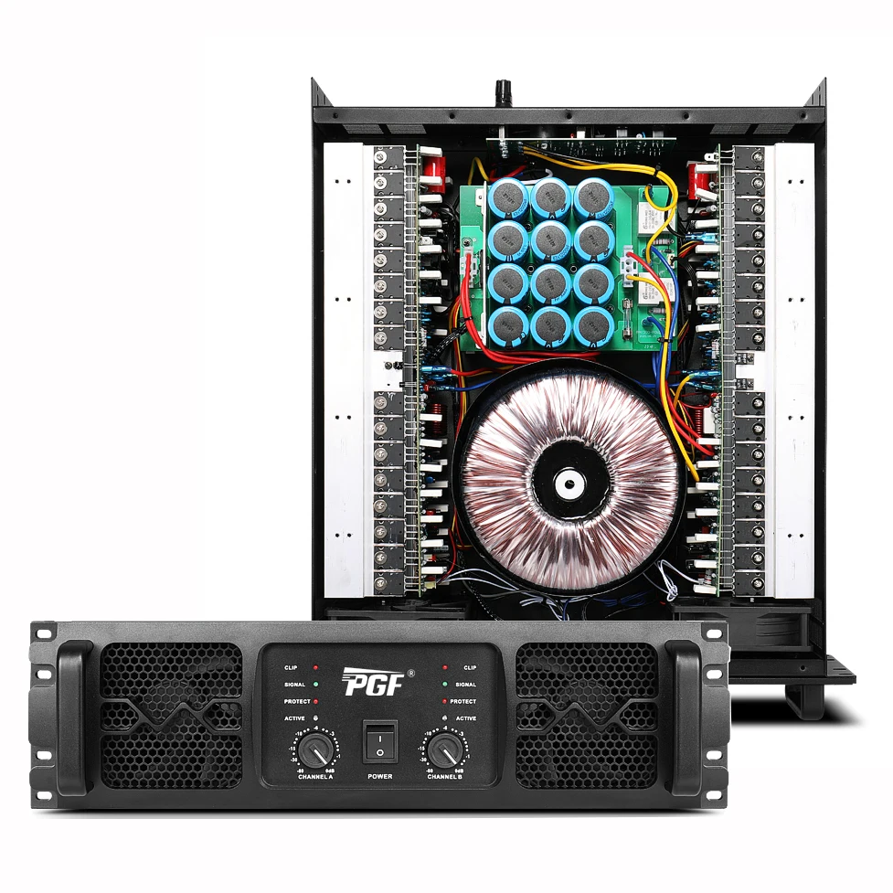 Good Quality 3U 2*1300W 8Ω Power Amplifier 2Channel Class H Stereo Audio Stage Performance Professional Subwoofer Amplifier