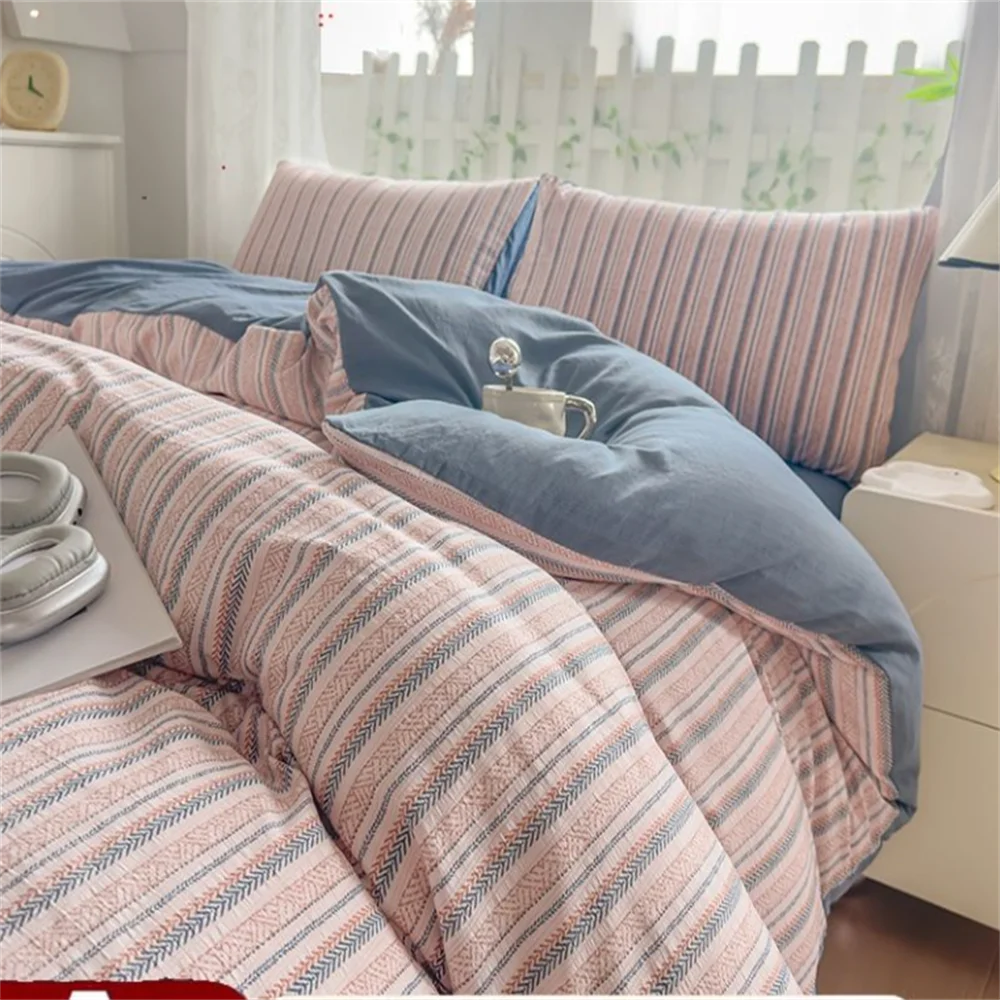 Pure Soft Breathable Cotton Soft Bedding Cartoon Dormitory Cotton Student Three-Piece Set