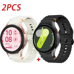 2PCS Silicone band for Samsung Galaxy Watch 7 FE 6 4 Classic 5 pro 44mm 40mm 43mm 47mm 45mm Bracelet Galaxy Watch6 7 Strap