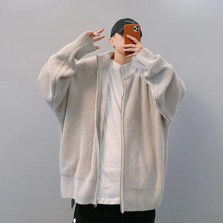 

Loose Long Sve round Ne Sweater for plus Size Men Autumn Winter Comfortable Breathable Casual Sle Pure Color Knitwear