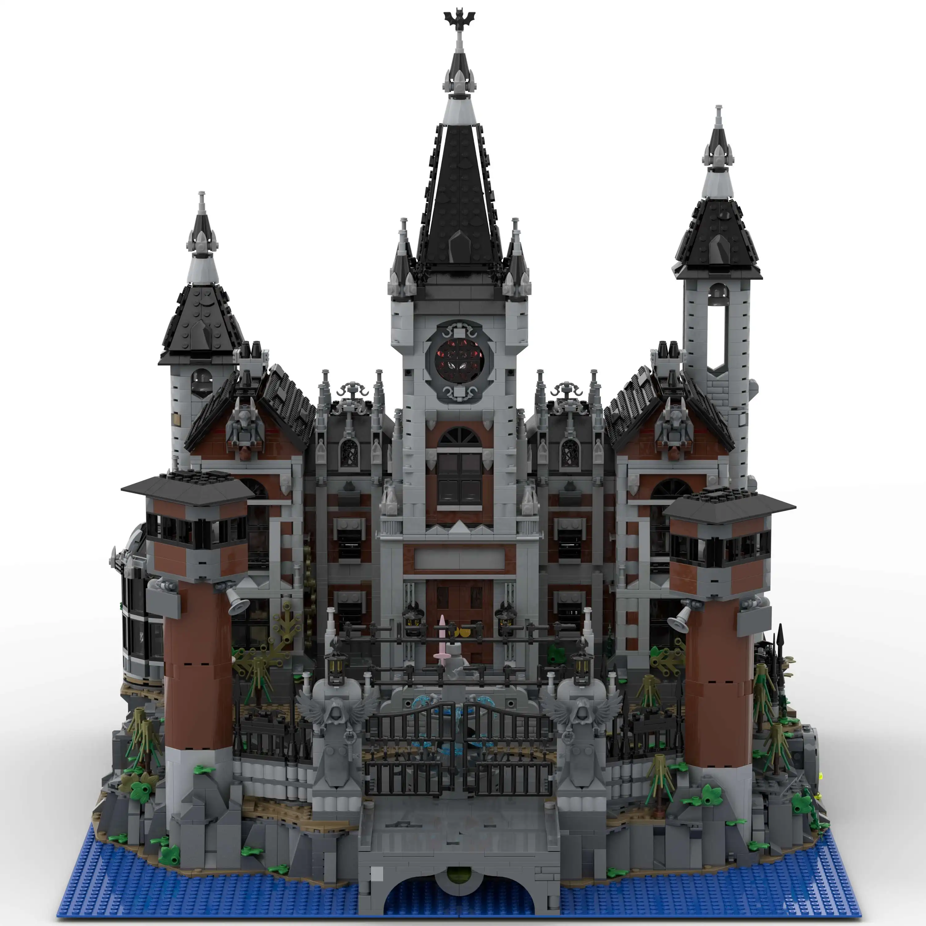 ตัวต่อ MOC Arkham Asylum 6726 ชิ้น แบบจำลองสถาปัตยกรรมโมดูลาร์ ของเล่นประกอบสำหรับผู้ใหญ่ ของขวัญ