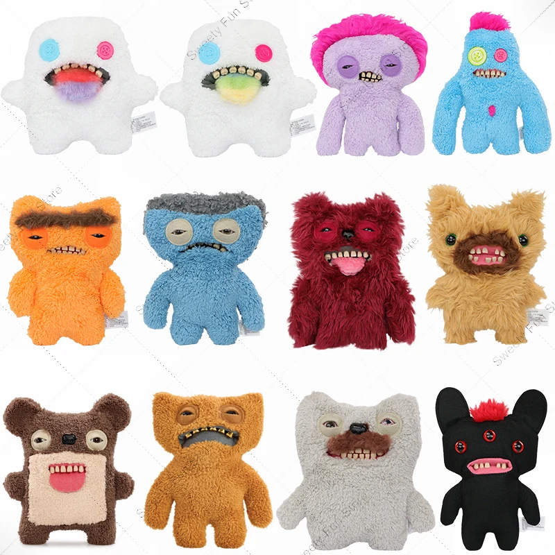 

100% оригинальные плюшевые игрушки Fuggler Ugly Monster, мягкие волосатые игрушки Fuggs, серия зубных монстров, наполнители, плюшевые игрушки, милые куклы SIR BELCH, подарки