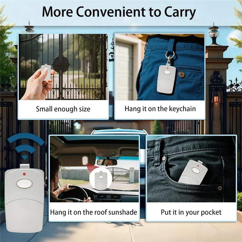 Controle remoto para abridor de porta de garagem FFYY para controle remoto de abridor de portão multicódigo linear com 10 interruptores Dip