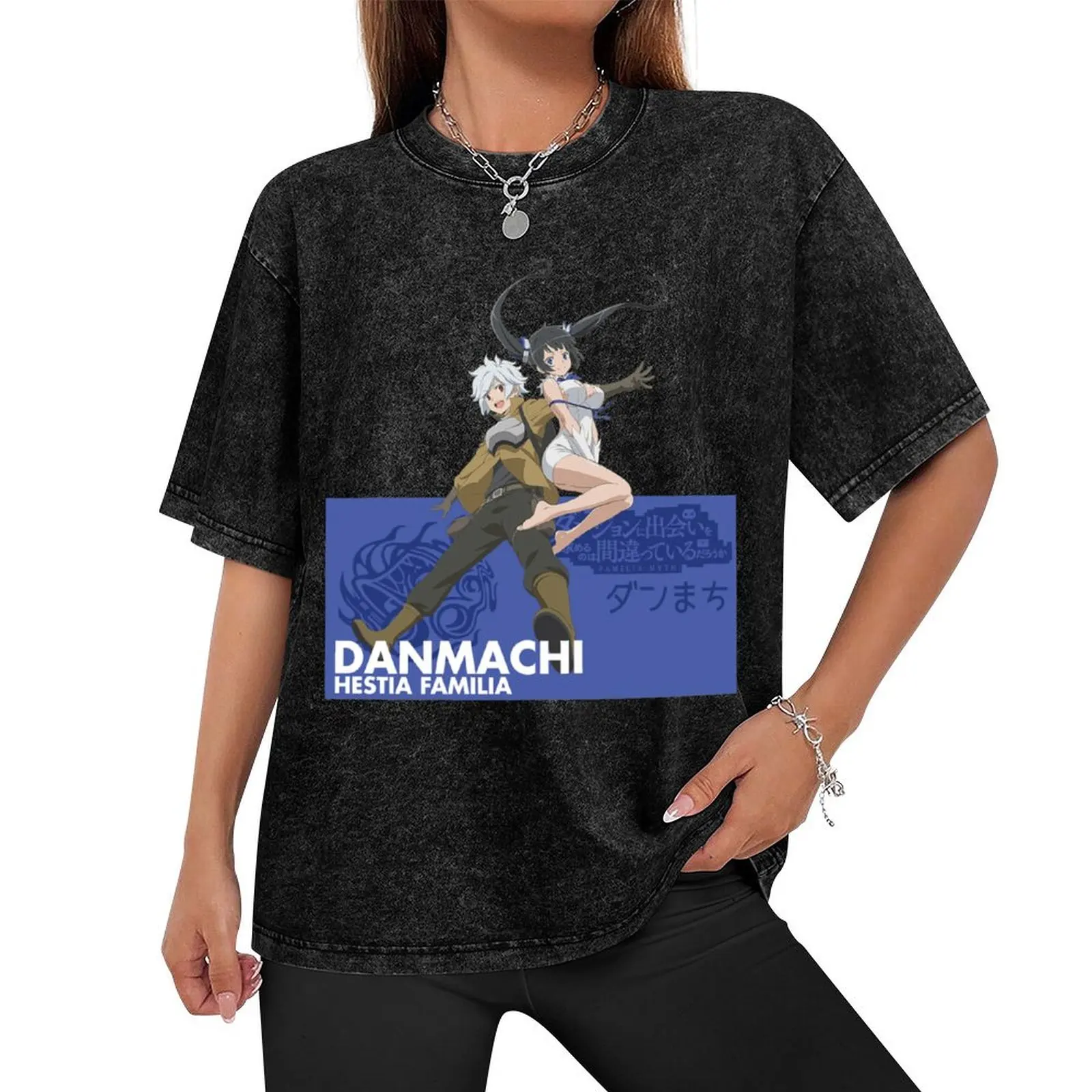 DanMachi - Typography 4 T-Shirt rapper graphic tees graphic t shirts t shirts for men pack