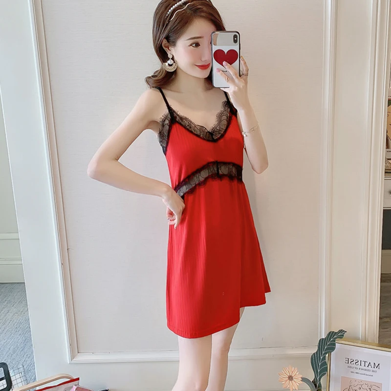 

Women Robe Gown Sets Sexy Hot Simple Hollow Out Lace Patchwork V-neck Mini Dress Leisure Loungewear Fashion Vintage Soft Cozy