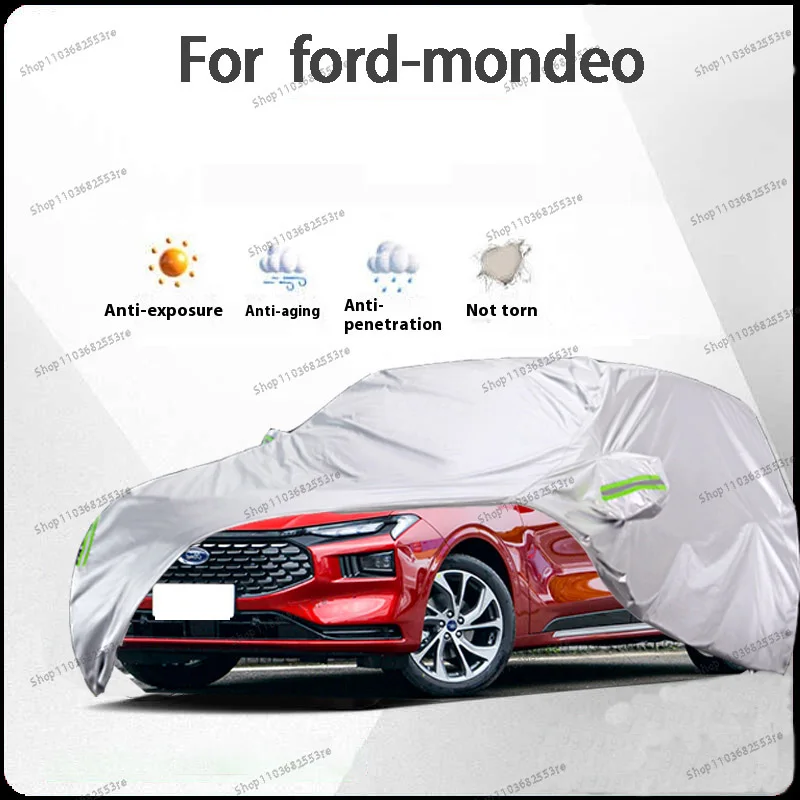 

For Ford Mondeo Fit Car Cover - Waterproof, Dustproof, Sunshade (UV), Snowproof | Silve Full Cover with All-Day Protection