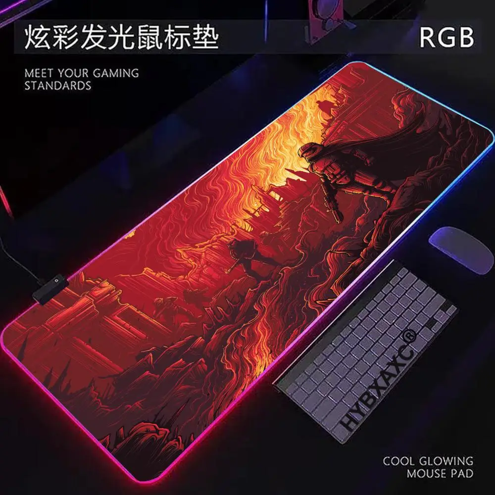 

RGB Accessories keyboard mouse pad S-Stars W-Wars mouse pad large game mouse pad LockEdge thickened computer keyboard desk pad