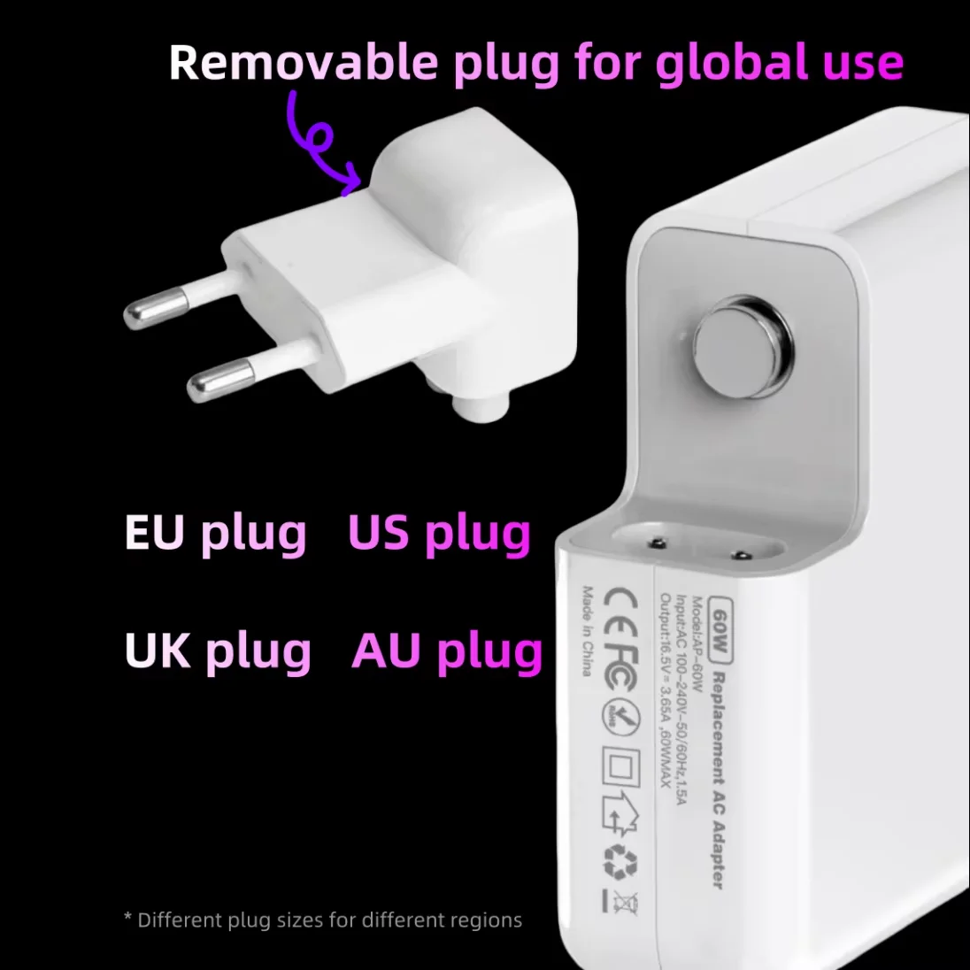 140W USB-C PD Charger, Compatible with MacBook Pro 16/15/14 (A1708 A1706 A1989 A2159 A2289 A2251), iPad Pro, iPhone 15 and More