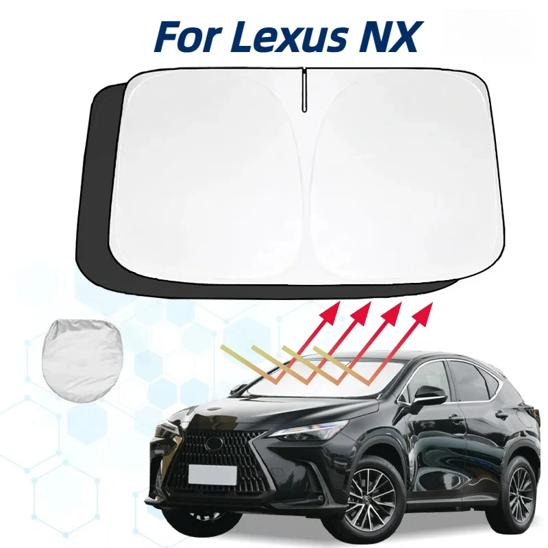 

For Lexus NX 300H NX350H NX450 Windshield Sun Shade Sunshade Sun Visor Protector Foldable Blocks UV Rays Keep Car Cooler