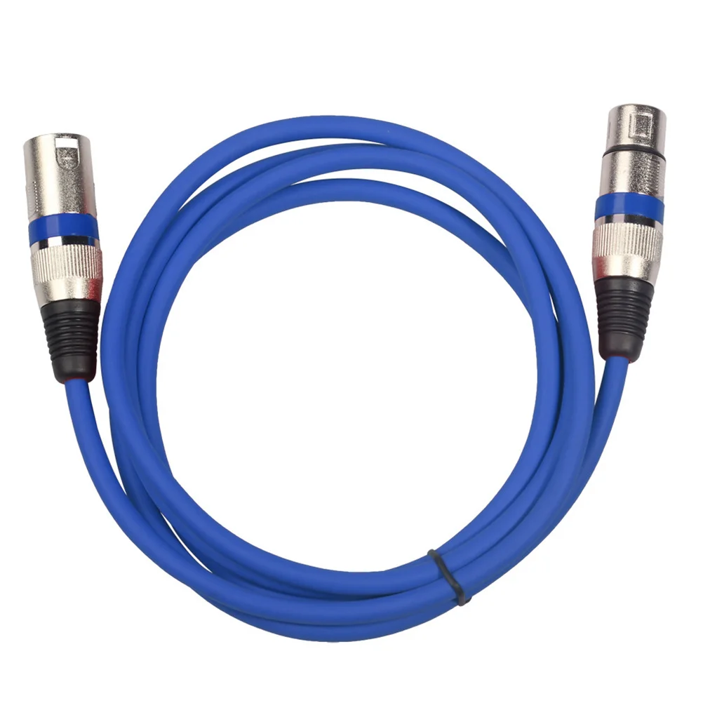 

6pcs Xlr Audio Cable 1M Balanced Microphone Wire Silver-Plated Copper Oxygen-Free Conductor Braided Shield For Mixer Guitar Dmx