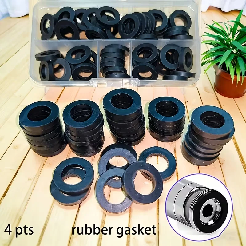 Universal 10/20-Pack 4-Section Standard Rubber O-Rings Plastic Washers Sealing Gaskets_Suitable for Corrugated Pipes, image 2