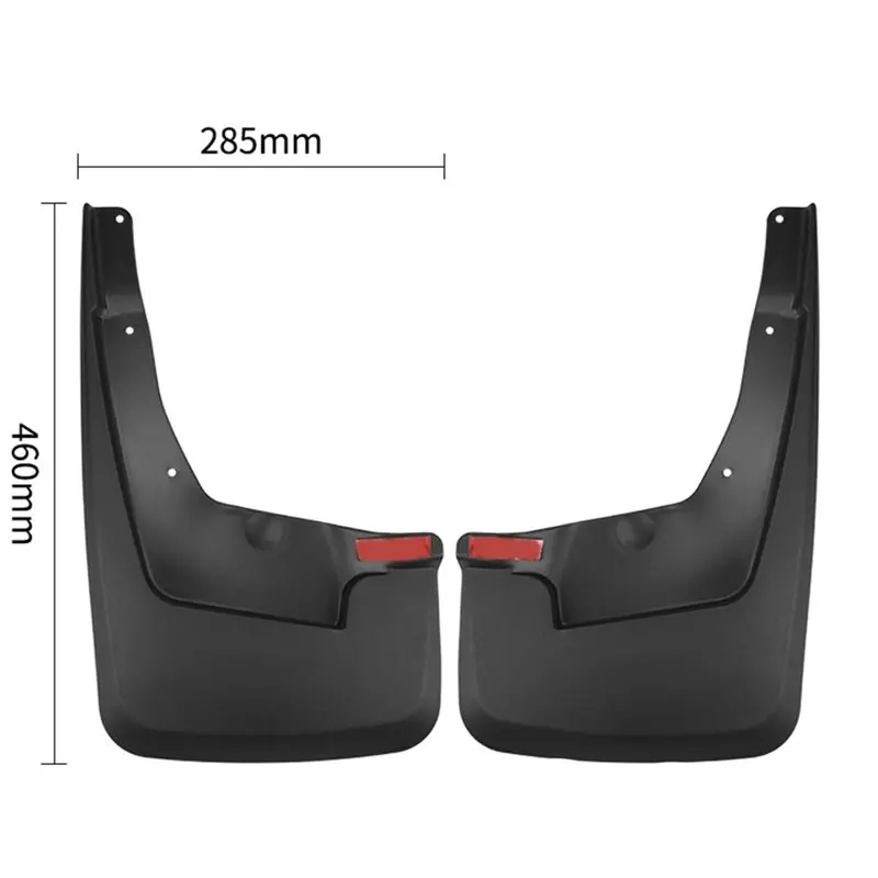 A48P-Front Rear Car Mudguard Splash Flap Mud Flaps Guard For Dodge Ram 1500 2019-2026 No Wheel Eyebrow