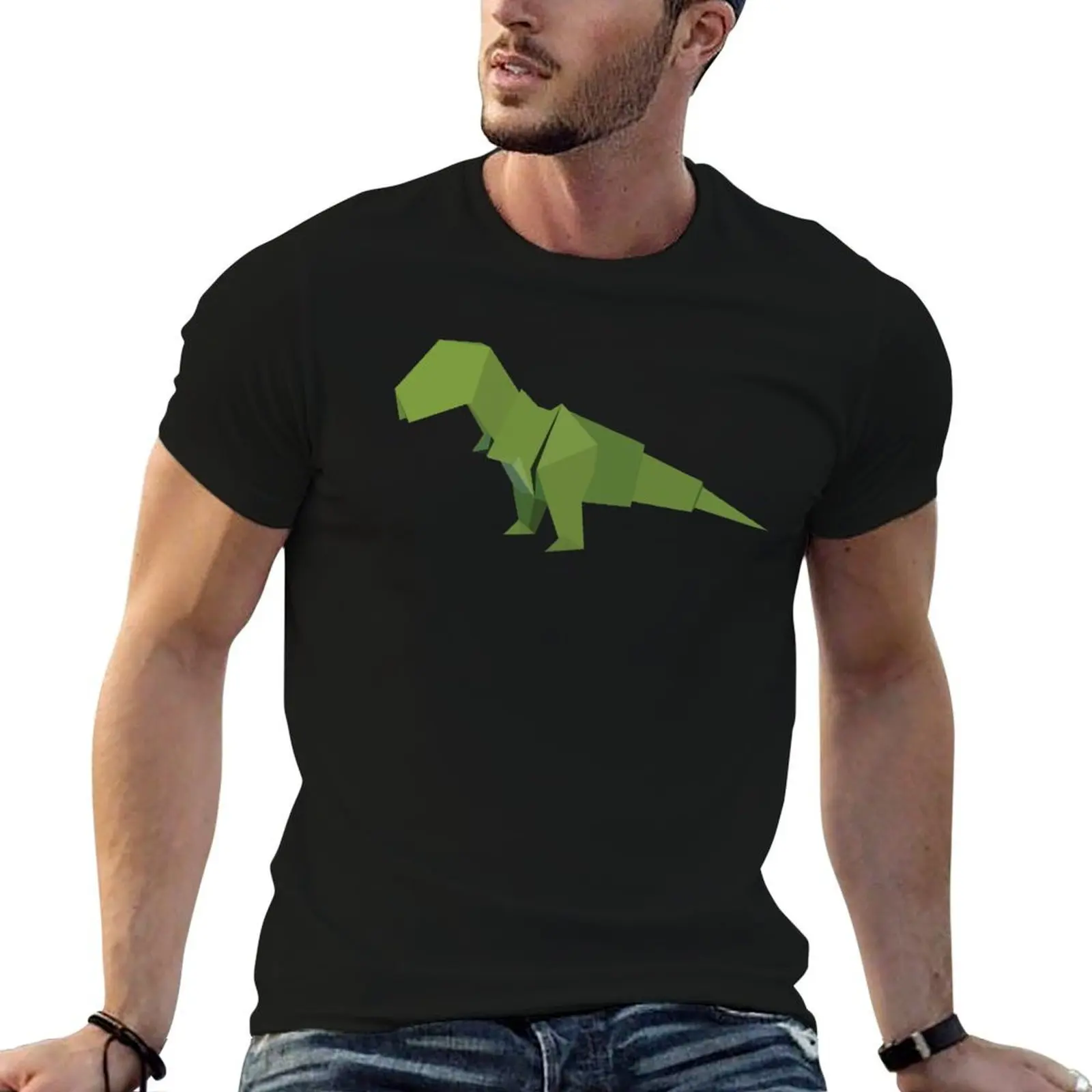 ORIGAMI DINOSAUR T-Shirt luxury designer Clothing men t shirts