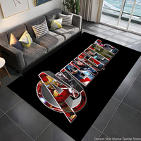Disney Avengers Marvel logo Area Rug Large Carpets Living Room Sofa Doormat Kitchen Decor Non-slip Floor Mat Carpet for Bedroom