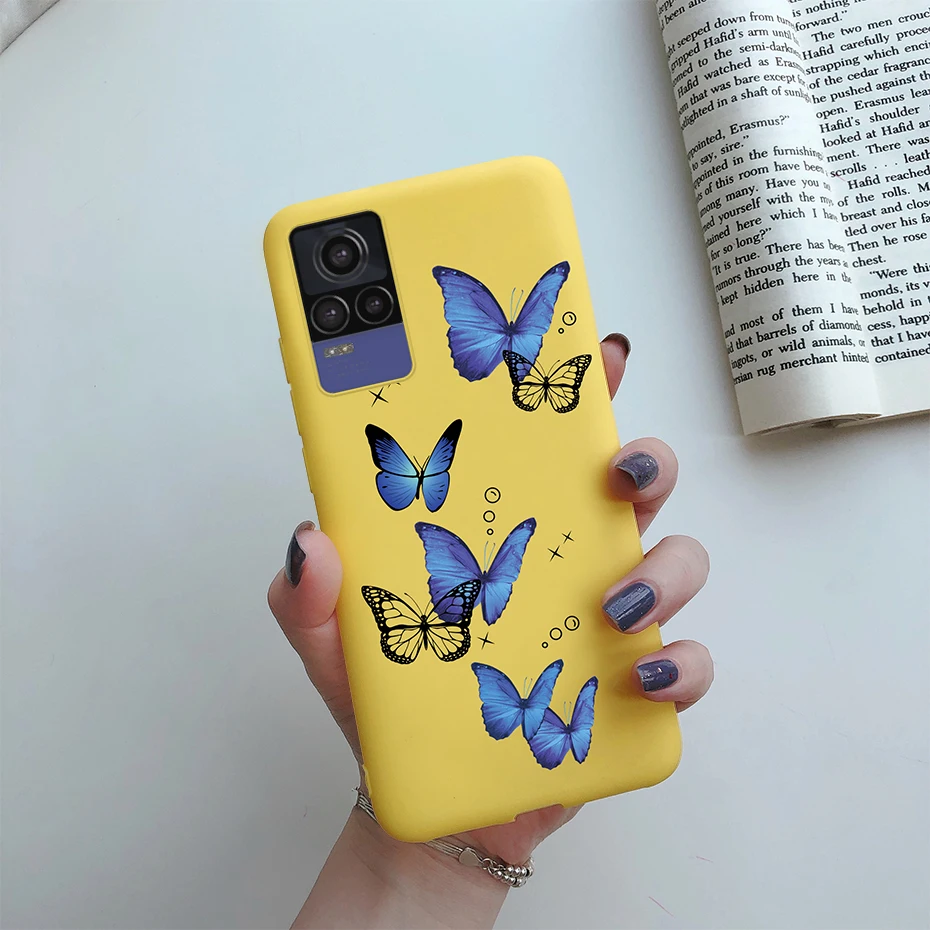 For Vivo V21e Case 2021 Fancy Flower Love Heart Soft TPU Phone Cases For Vivo V21 V 21 V 21e V2061 V2066 V2050 Back Cover Fundas