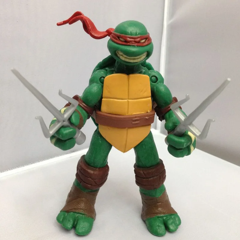 4pcs/set Teenage Mutant Ninja Turtle Raph Mikey Donatello Anime TMNT Ornaments Joint Movable Leonardo Figures Model Gift Toys