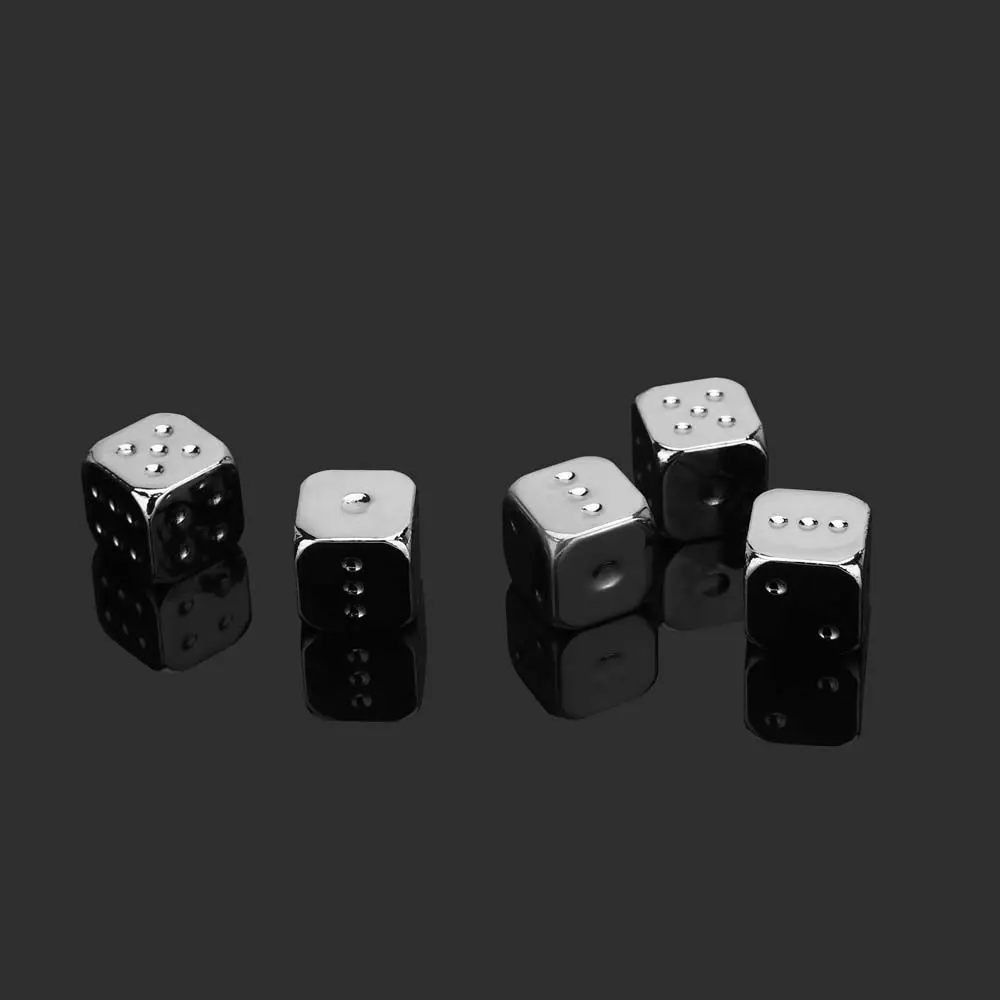 

Durable Puzzle Game Board Games Entertainment Desktop Game Family Party Game 6 Sided Dice Square Point Dice Metal Dice