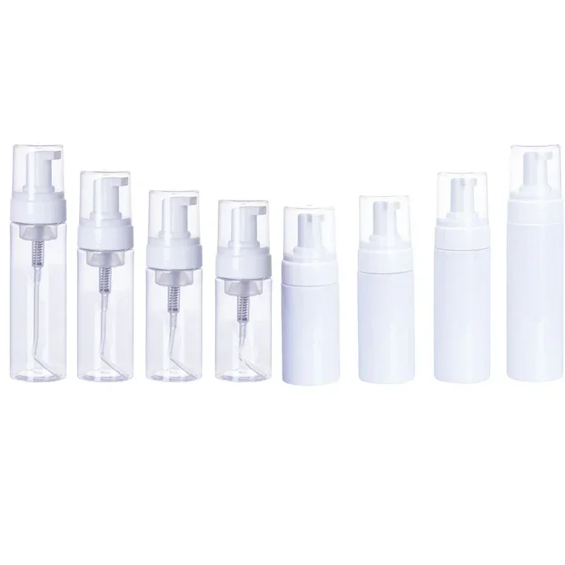 12Pcs 30/50/60/80/100/150/200ml Empty Plastic Foam Pump Bottles Refillable Travel Foaming Bottle Containers For Lotion Shampoo