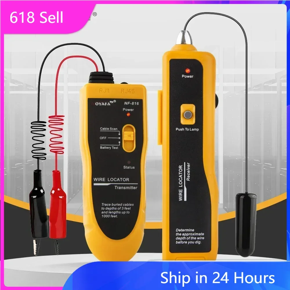 

FANYUE NF-816 подземный кабельный трекер, тестер кабеля с защитой от помех, профессиональный кабельный искатель, сетевые инструменты