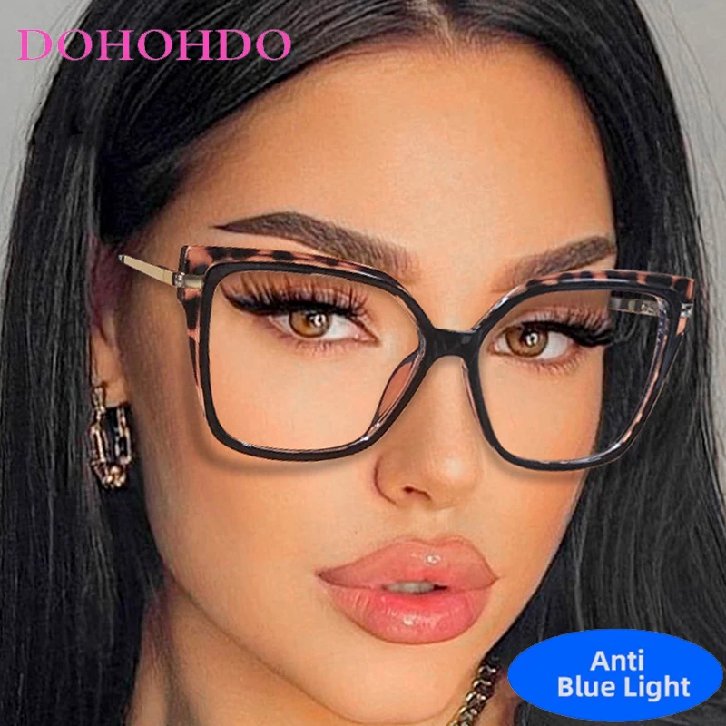 Moda de luxo na moda marca designer quadrado tr90 luz azul circular óculos ópticos das mulheres dos homens computador clássico lentes