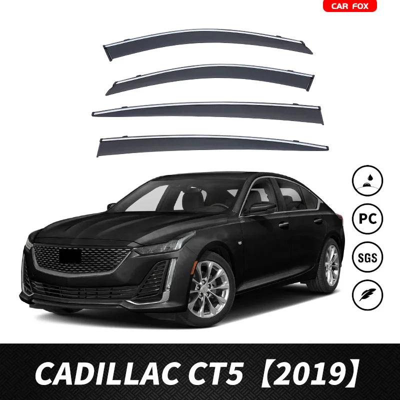 

For CADILLAC CT5 2019 Window visor Weather Shield Side Window Deflector Car windshield weather shield Car accessories