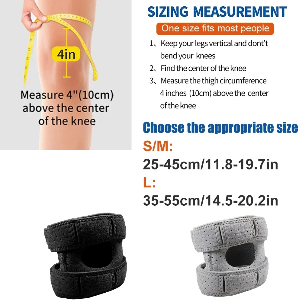 1Pcs Patella Knee Brace for Knee-Pain, Knee Compression Sleeve for Arthritis Pain & Support, Workout Knee Pads for Women Men