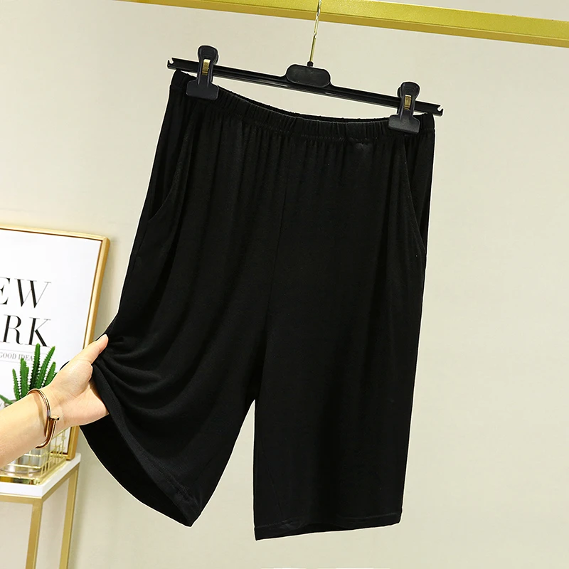 

Men's Summer Modal Loose Fit Spwear orts Casual Thin Five-Quarter Pants Home Comfortable Breathable Naked Sp Sweatpants
