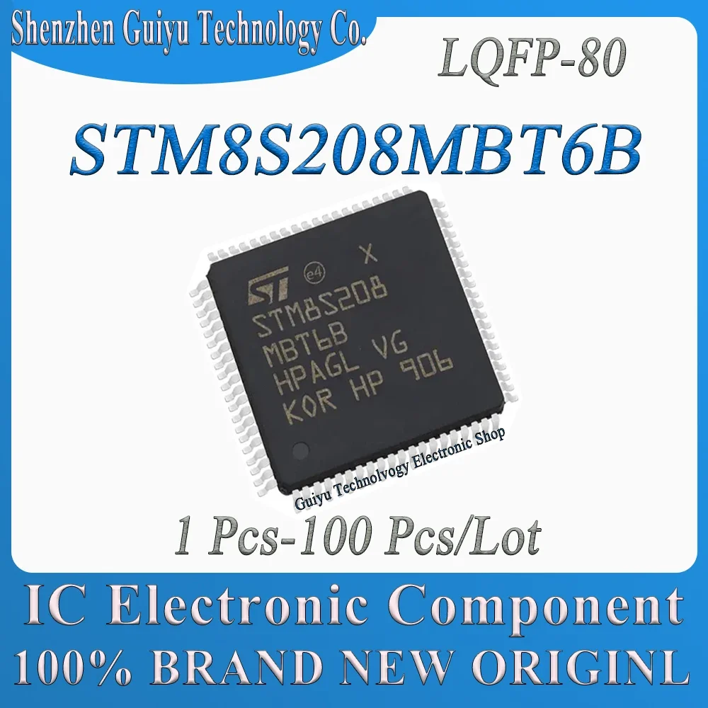 1Pcs-100Pcs/Lot STM8S208MBT6B LQFP-80 STM8S208MBT6 STM8S208MBT STM8S208M STM8S208 STM8S STM IC MCU Chip