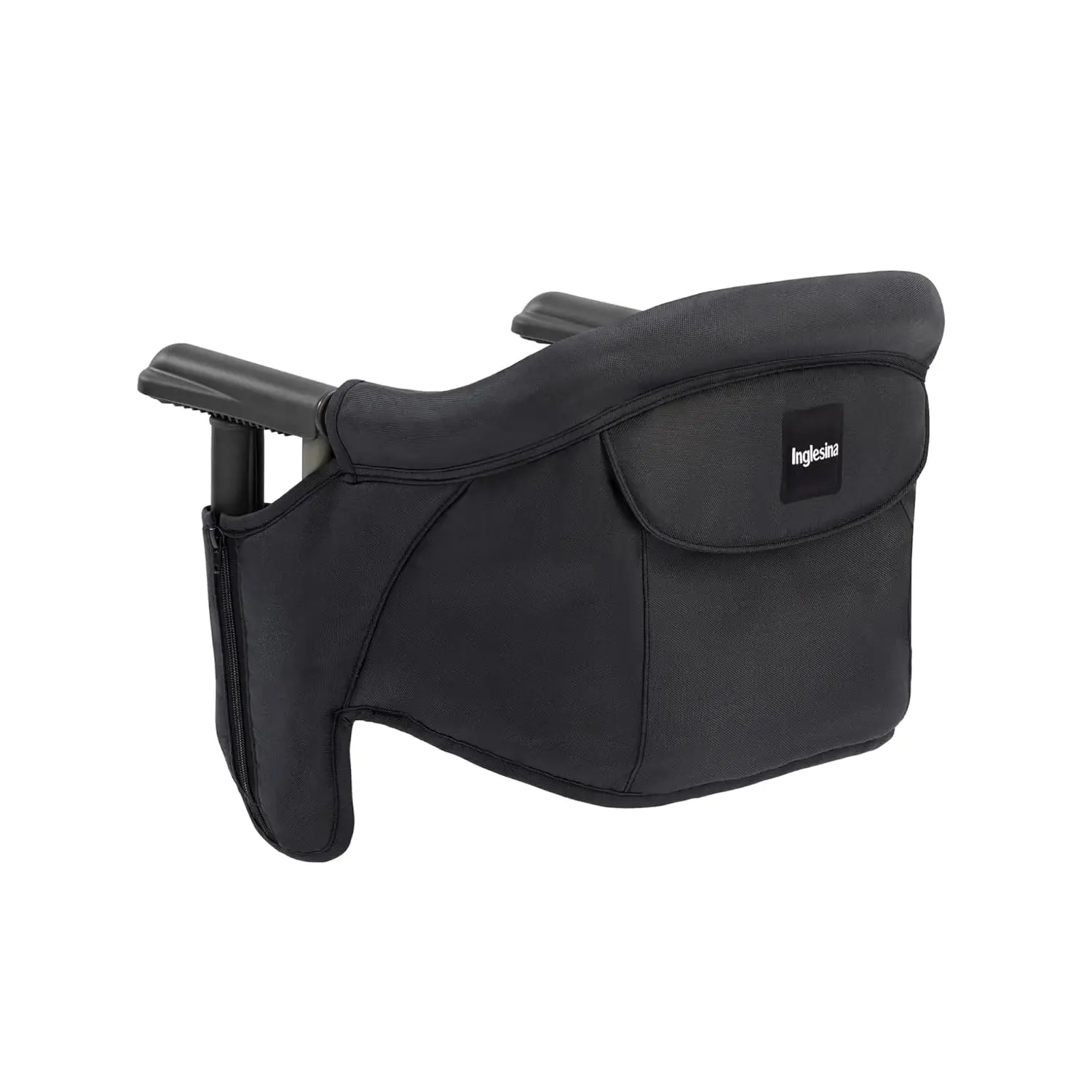 

Fast Table Chair, Black Portable Baby High Chair Up to 37 lbs Collapsible Fits 0.8''-3.5'' Tables Travel Bag