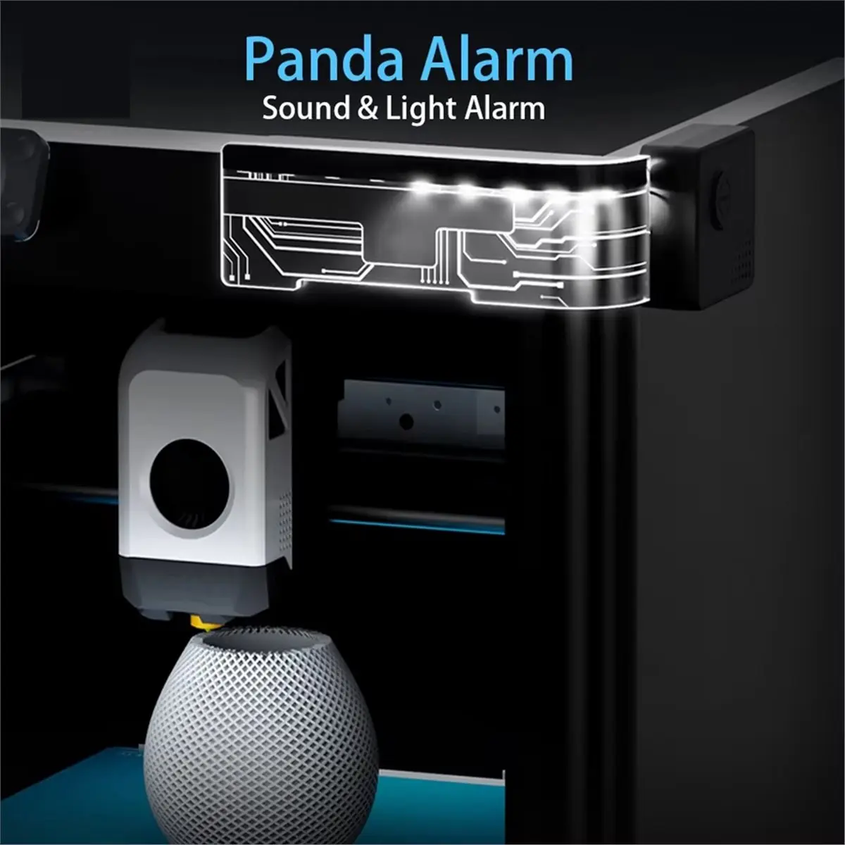 

(B63C) Звуковой и световой индикатор состояния (сигнализация) Panda для ускорения диагностики неисправностей, DIY-набор для 3D-принтеров Bambu Lab P1P P1S