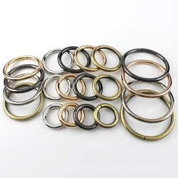 20-50mm Solid Metal Open-end Split O Rings Connectors for DIY Jewelry Making Belt Buckle Leather Craft Garment Bag Accessories