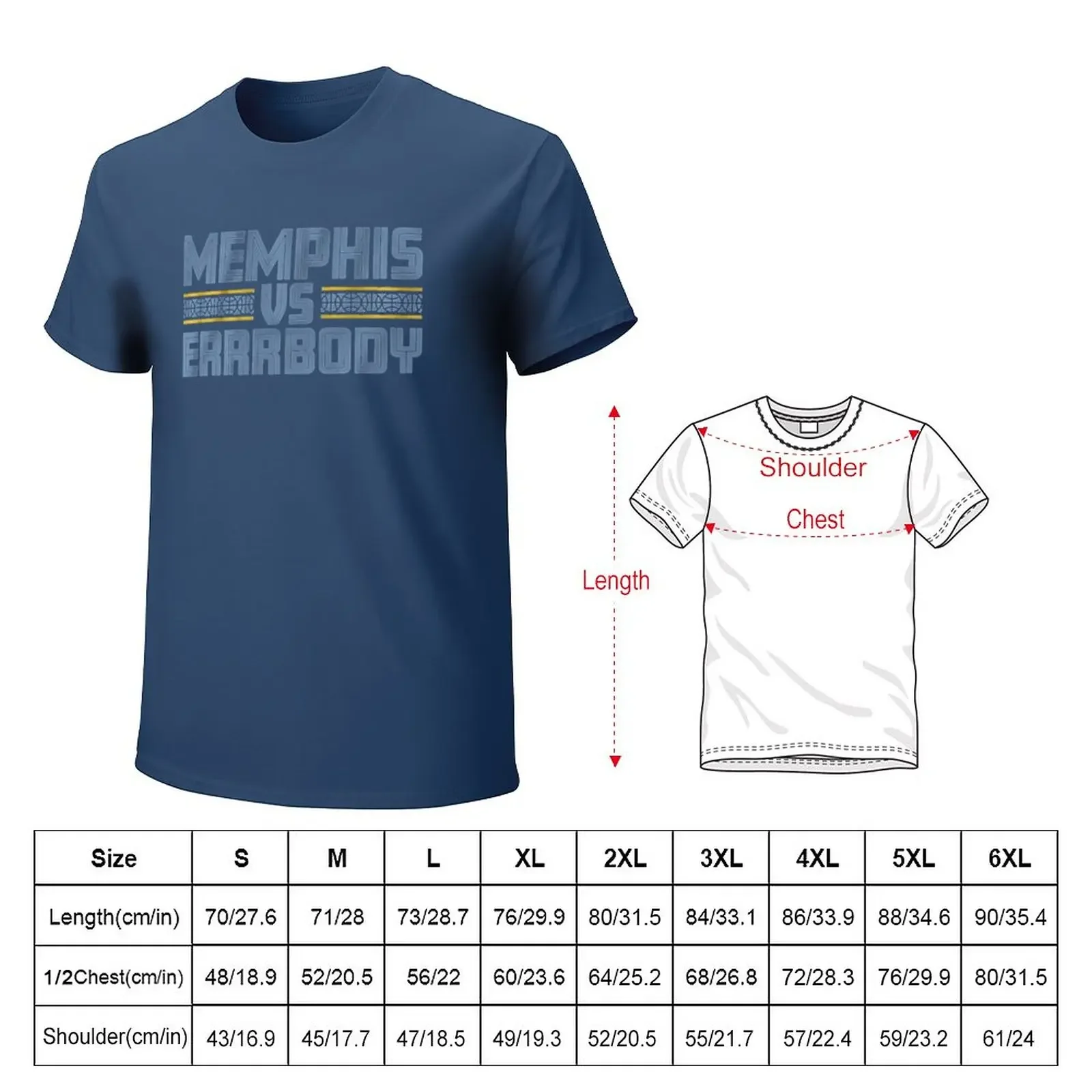 Memphis vs Errrbbody T-Shirt sports fans aesthetic clothes for a boy mens funny t shirts