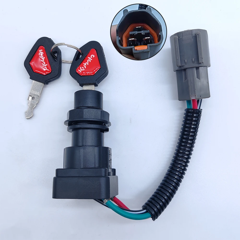 

Выключатель зажигания стартера RC461-53962 для Kubota SVL75 SVL75C SVL90 SVL95 KX018 KX057 KX41 U25 U27 U35 RC46153962