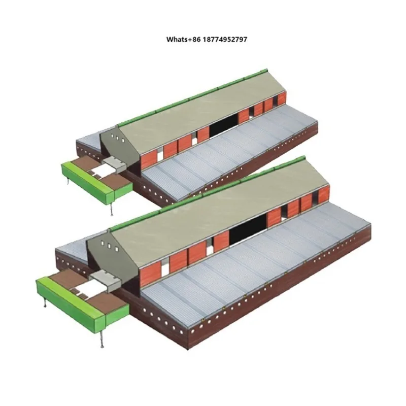 Poultry Semi-automatic Egg Collection Nest System for Chicken Farm