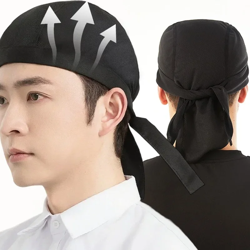 

Simple Black Chefs Hat Universal Adjustable Restaurant Dining Kitchen Cooking Bakery Service Waiter Work Cap Breathable Work Hat