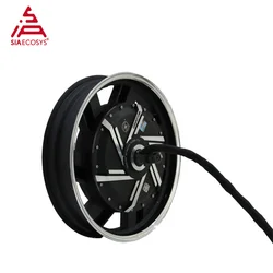 QSMOTOR-llanta de rueda de 17 pulgadas, Motor de cubo eléctrico sin escobillas de velocidad rápida para motocicleta eléctrica de SIAECOSYS, 6000W, V3, 72V, 110kph