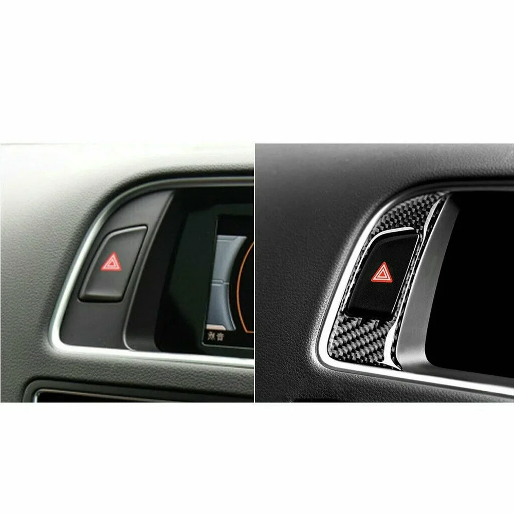 

RH/LH Carbon Fiber Display Center Control Screen Sticker For 2009-17 Audi Q5 8R SQ5