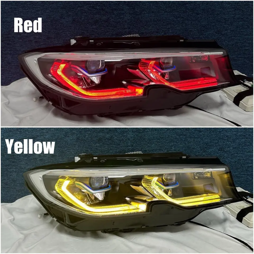 Drl 3シリーズレーザーヘッドライト、レモンエンジェルアイ、黄色の
