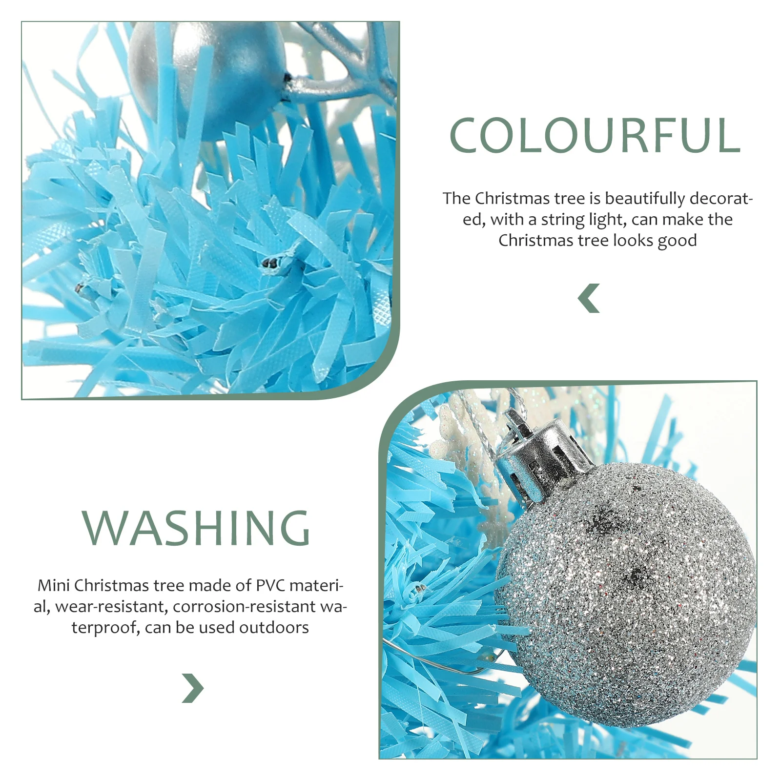 

1Set Mini Christmas Tree Ornament Decorative Xmas Tree for Home Bedroom Office Party Tabletop Festival Adornment