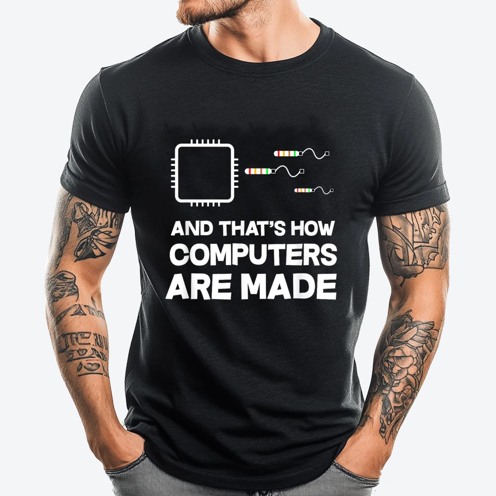 

Programmer Developer Software Computer Engineering Graphic T Shirts 100% Cotton New Year 2025 T Shirts Plus Size Vegan