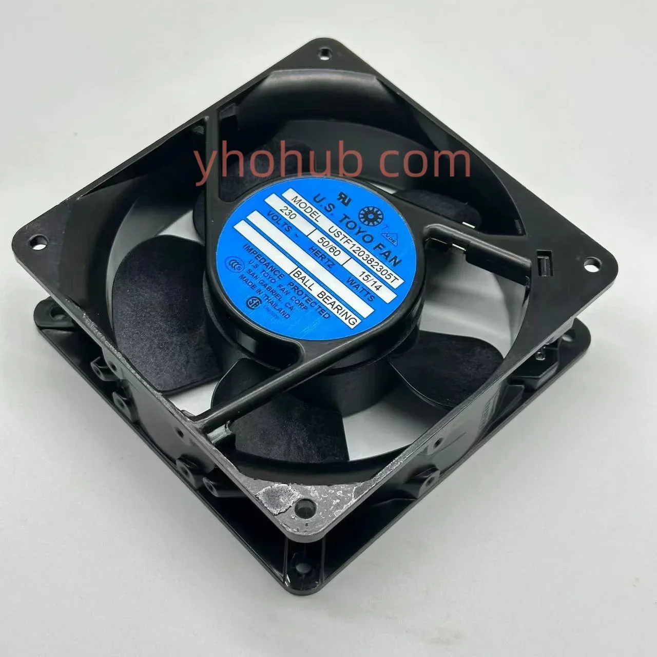 

Вентилятор охлаждения для сервера U.S.TOYO FAN USTF120382305T, AC 230V, 15/14W, 120x120x38мм
