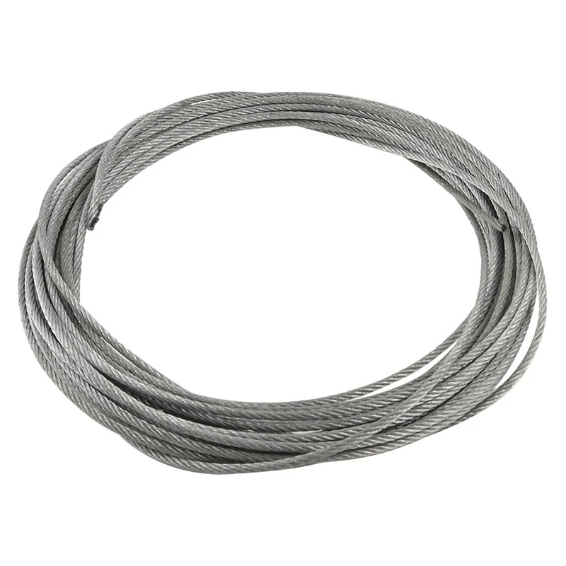 3Mm Diameter Flexible Stainless Steel Wire Rope Cable 12 Meter Length