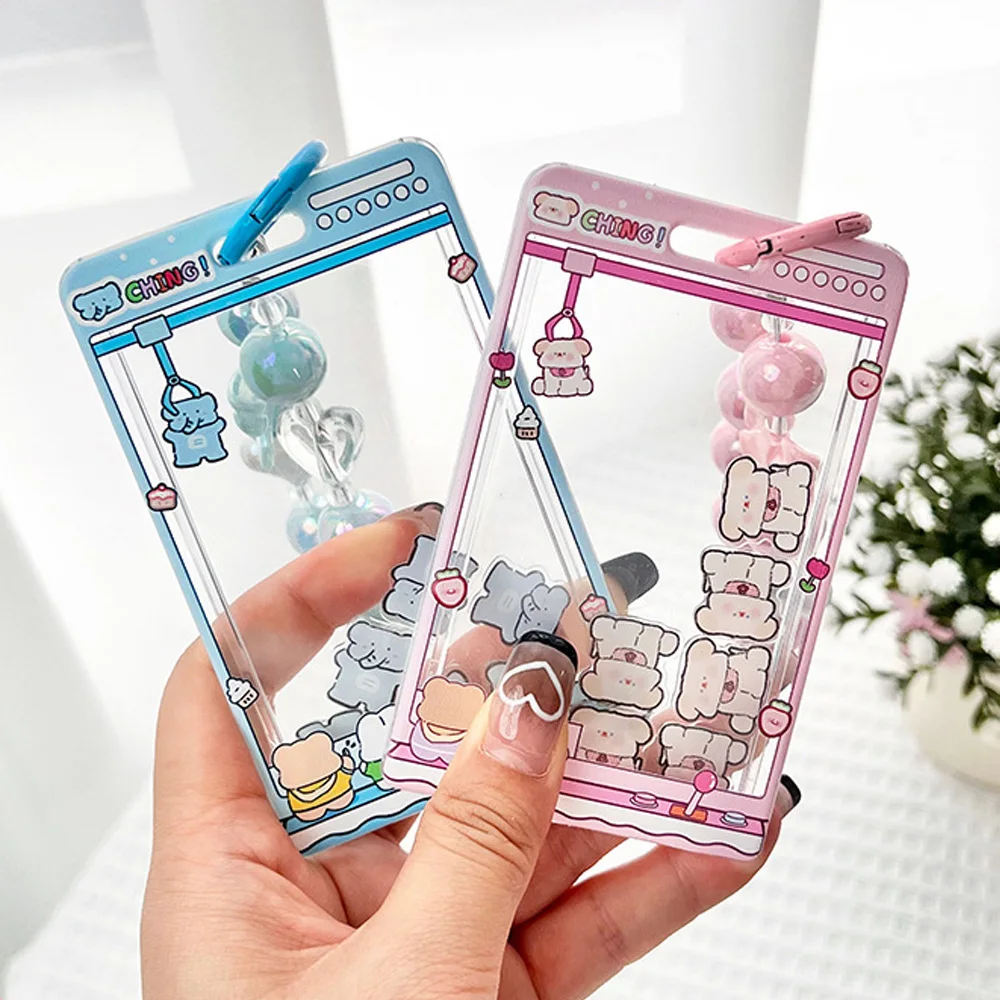 

Прозрачный сладкий студенческий держатель для удостоверений личности, держатель для бейджа Защитный чехол для фотосъемки, чехол для карт, кошелек для женщин, милый аниме