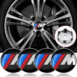 4pcs newest logo car emblem Wheel Center Hub Cap auto Rim refit dust-proof badge covers sticker for BMW E30 E38 E39 E46 E61 E90